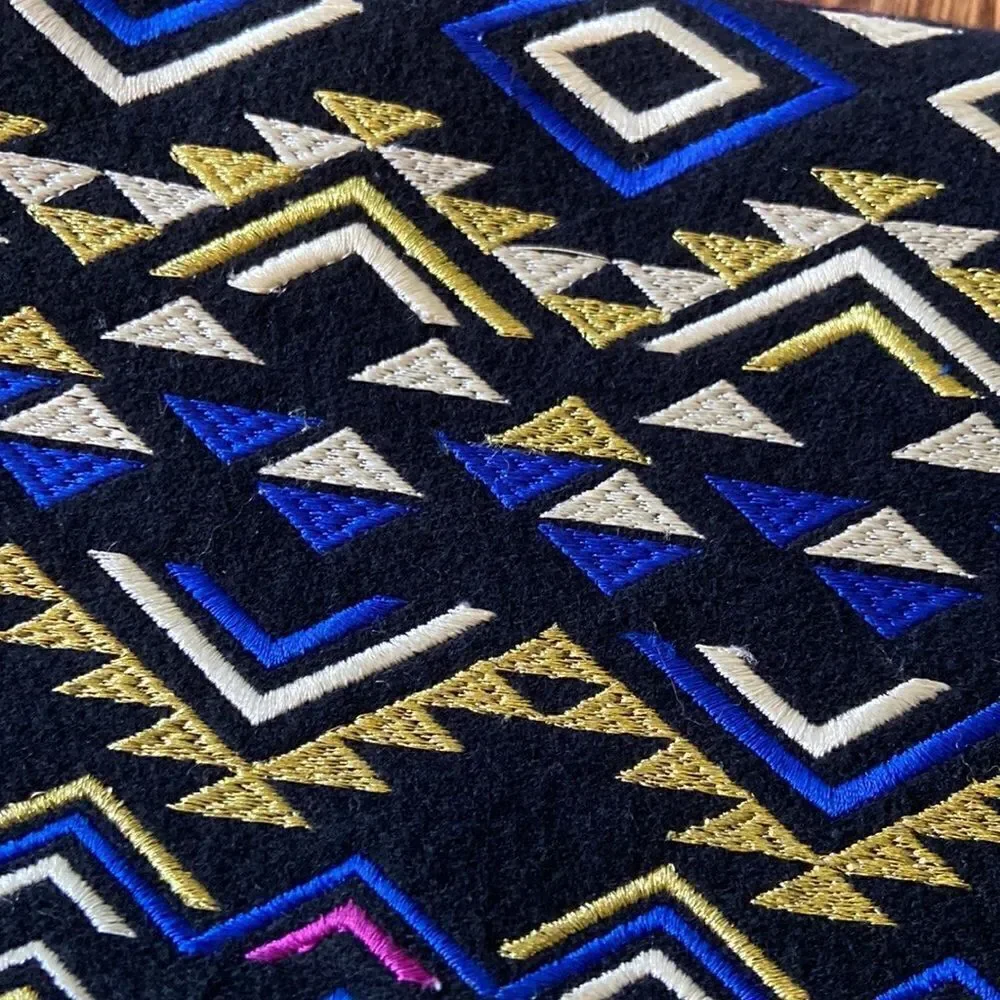 𝅺shiraleah Embroidered‎ Tribal Clutch, Bold, Colorful, Night Out, Date Night